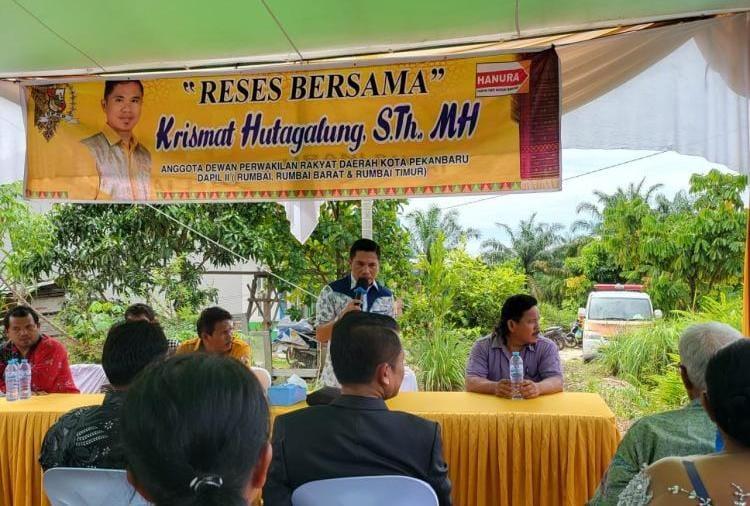 Di Reses Krismat Hutagalung, Warga Palas Keluhkan Infrastruktur