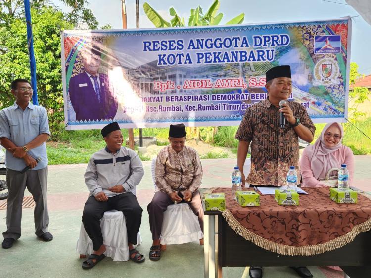 Reses Aidil Amri, Masyarakat Rumbai Mayoritas Keluhkan Infrastruktur