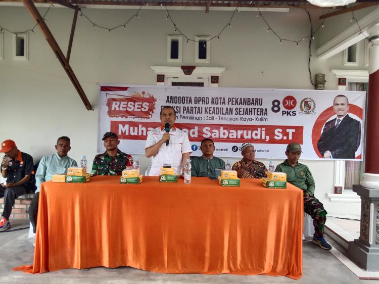 Perbaikan Jalan Melur Jadi Aspirasi Warga di Reses Ketua DPRD Kota Pekanbaru M Sabarudi