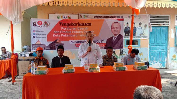 Ketua DPRD Pekanbaru M Sabarudi Sosialisasikan Perda Terkait Penyelenggaraan Kesejahteraan Sosial