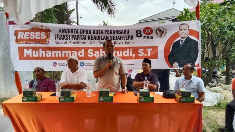 Ketua DPRD Pekanbaru Serap Aspirasi Warga RT 3 Kelurahan Rejosari