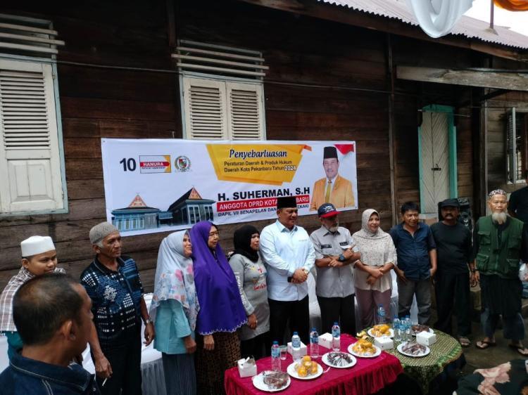 Jelaskan Produk Hukum Pemko Pekanbaru, H Suherman Laksanakan Penyebarluasan Perda